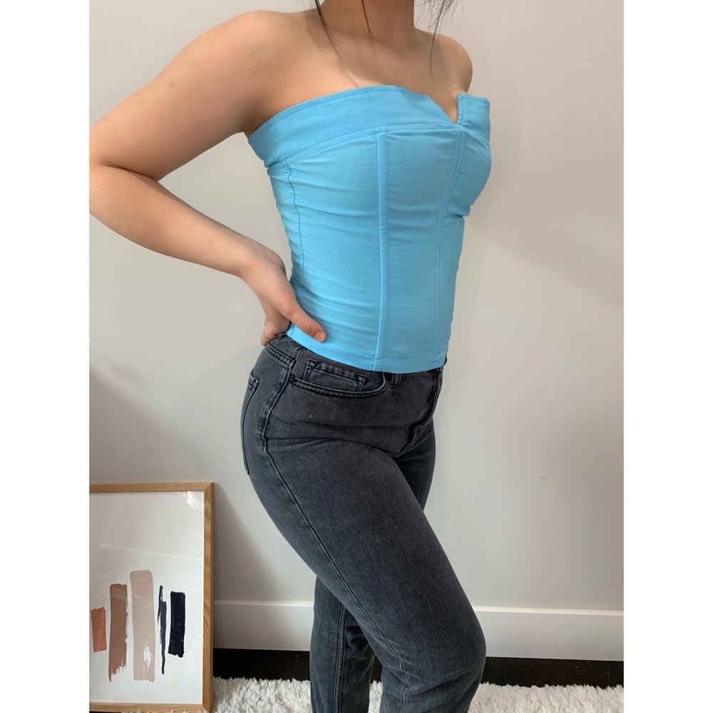 VINTAGE 90s baby blue bustier